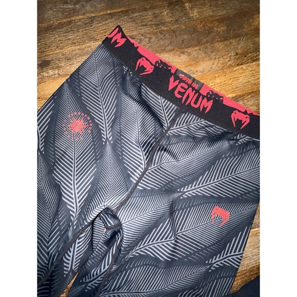 Venum MMA Pants Mens Large Black Fighting Wrestling Boxing Fight Team UFC Spats - Picture 2 of 4